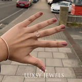 Luxsy Crescent Ring - 925 Silver - Luxsy Jewels