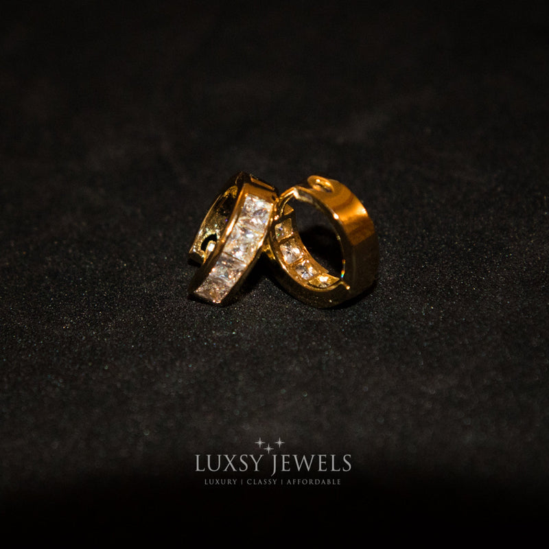 Luxsy Hadid Earrings - White Stones - Luxsy Jewels