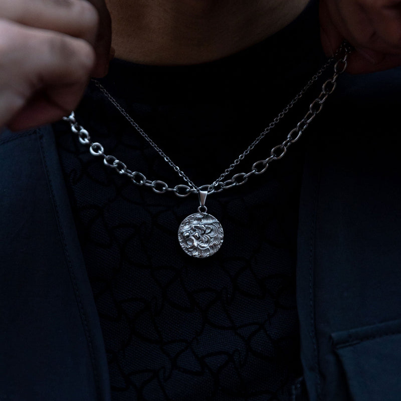 Luxsy Lion Pendant - Silver - Luxsy Jewels