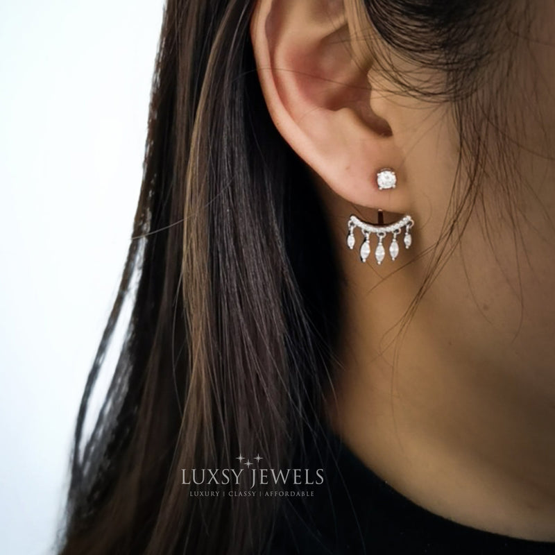 Luxsy Tassel Ear Jackets - 925 Silver - Luxsy Jewels
