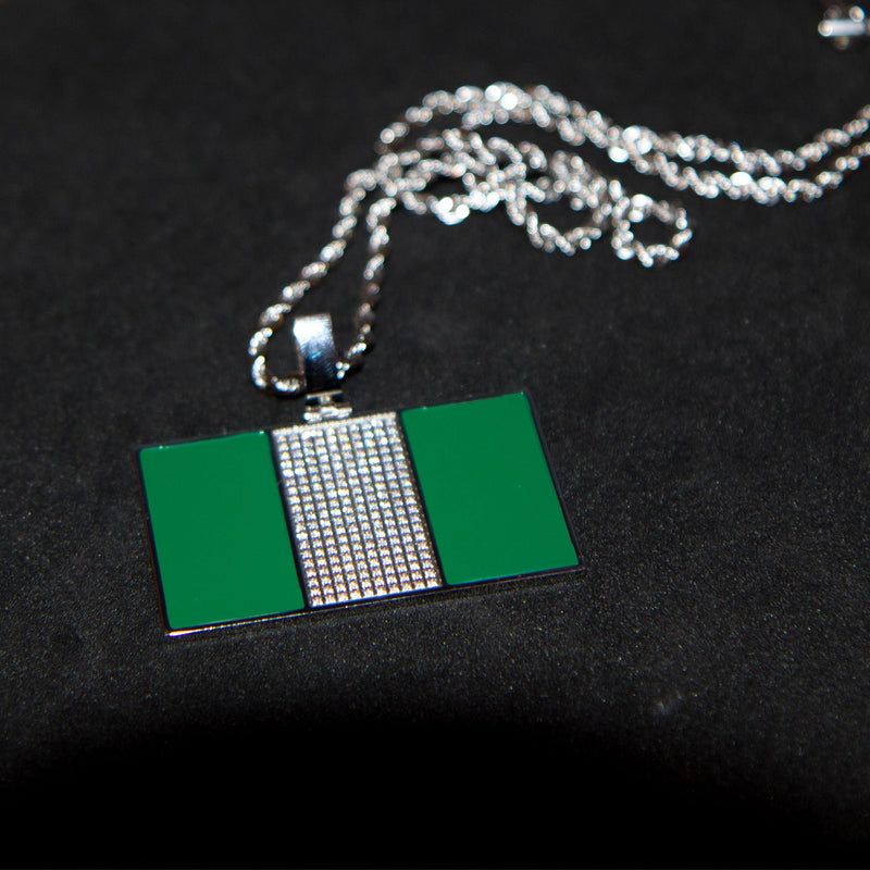 Nigeria Flag Pendant - Luxsy Jewels