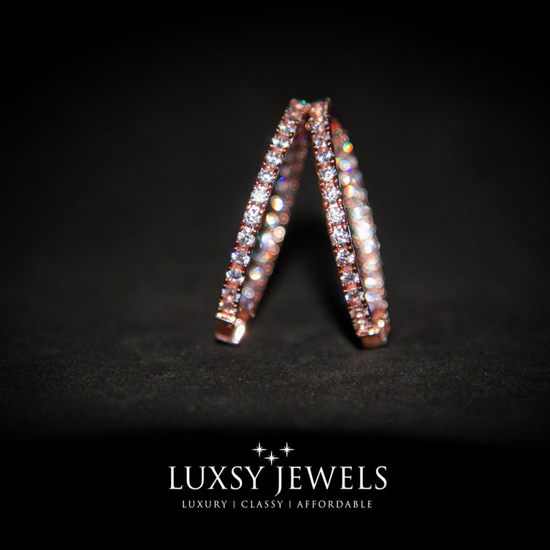 Parissa Earrings - Rose Gold - Luxsy Jewels
