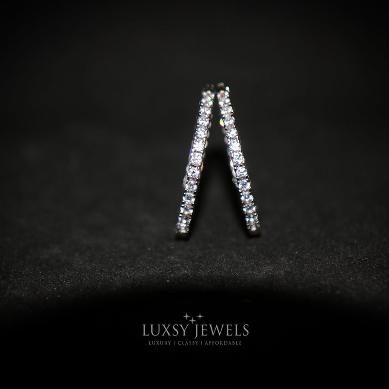 Parissa Earrings - Silver - Luxsy Jewels