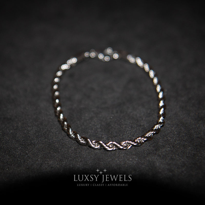 Rope Bracelet - Silver - Luxsy Jewels