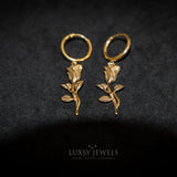 Rose Earring - Gold - Luxsy Jewels