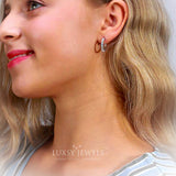 Saffiyah Earrings - 925 Silver - Luxsy Jewels